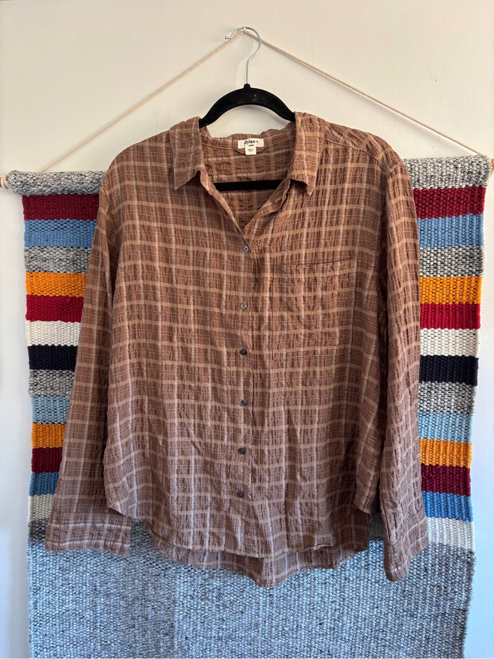 dylan Brown Plaid Lightweight Button-Down Shirt